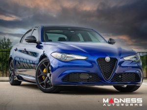 Alfa Romeo Giulia Front Spoiler - Carbon Fiber - Italia Style - Stile Italia - Base Model - V1 - One Piece Design 